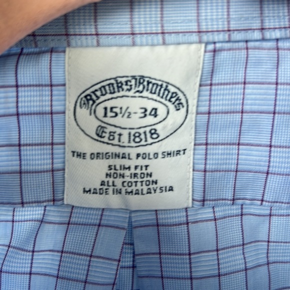 Brooks brothers shirt 15 1/2-34 - Picture 3 of 4